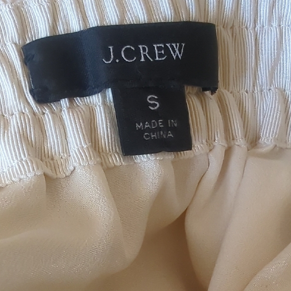J. Crew Cream Silk A-Line Skirt Small - Picture 4 of 4